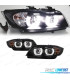 FARI BMW E90 E91 05-08 XENON ANGEL EYES A LED 3D NERO
