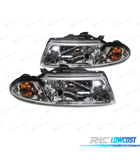 FARI PER MITSUBISHI CARISMA 99-05 FONDO CROMATO