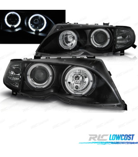 FARI BMW E46 01-05 OCCHI ANGEL FONDO NERO