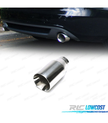 TERMINALE SCARICO TONDO 100 MM IN ACCIAIO INOX