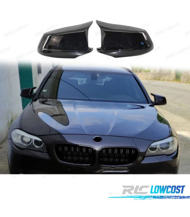 GUSCI SPECCHIETTI RETROVISORI BMW F10 F11 F18 PACK M 11-13 NERO LUCIDO