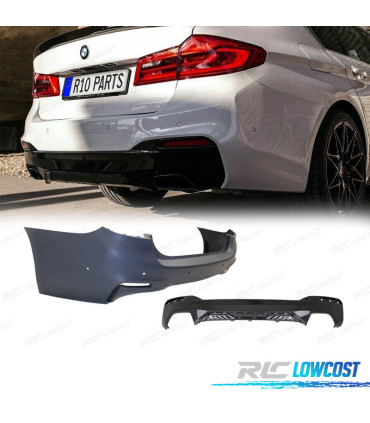 PARAURTI POSTERIORE PER BMW G31 17-19 LOOK M-TECH PDC