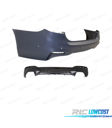 PARAURTI POSTERIORE PER BMW G31 17-19 LOOK M-TECH PDC