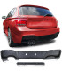 DIFFUSORE PER BMW F20 F21 11-15 LOOK M-PERFORMANCE DOPPIA USCITA SINISTRA