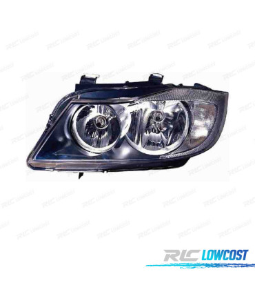 FANALE SINISTRO BMW SERIE 3 E90 4P E91 TOURING 05-08 FONDO CROMATO NERO