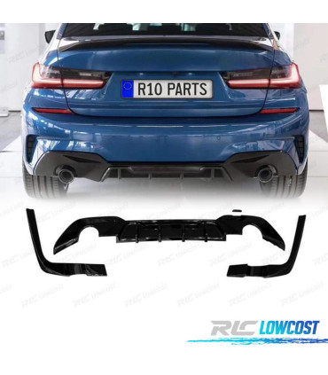 DIFFUSORE PER BMW G20 G21 19- M PERFORMANCE NERO LUCIDO