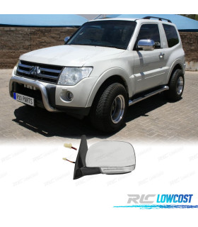 SPECCHIO RETROVISORE SINISTRO ELETTRICO MITSUBISHI PAJERO IV 07-12 10 PIN CROMATO