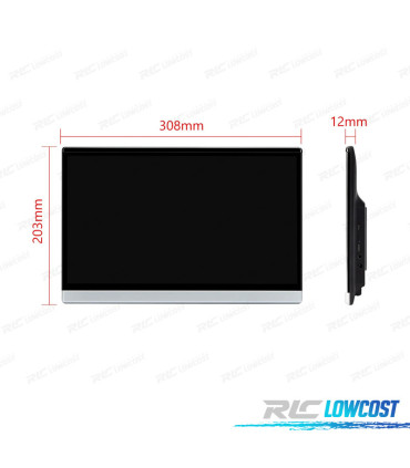 SCHERMO PER POGGIATESTA MULTIMEDIALE DA 13,3"