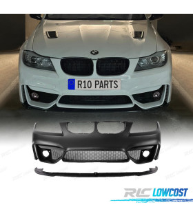 PARAURTI ANTERIORE BMW E90 E91 08-12 ASPECTO M4 GRIGLIE NEBBIA + SPOILER LIP
