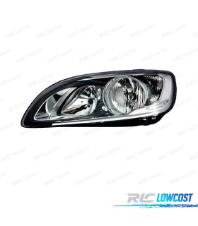 FANALE SINISTRO VOLVO S60 V60 13- LUCE DIURNA A LED FONDO NERO FISSO. SEMPLICE CON FLANGIA