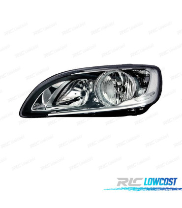 FANALE SINISTRO PER VOLVO S60 V60 13- LUCE DIURNA A LED FONDO NERO FISSO DOPPIO SENZA FLANGIA