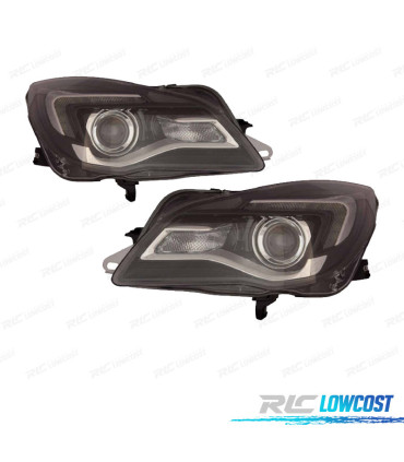 FARI PER OPEL INSIGNIA 13-16 LED FONDO NERO