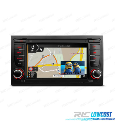 7" ANDROID 12 OCTACORE DDR4 2GB DI RAM 32GB DI ROM SSD RADIO GPS CARPLAY ANDROID AUTO DSP INTEGRATI 4x45W PER AUDI SEAT