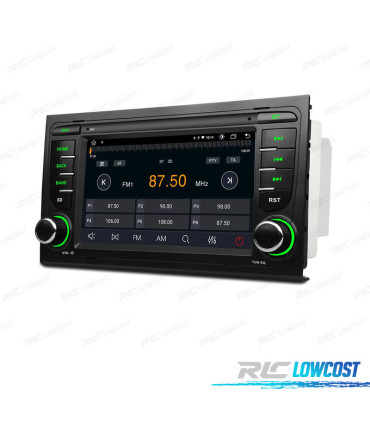 7" ANDROID 12 OCTACORE DDR4 2GB DI RAM 32GB DI ROM SSD RADIO GPS CARPLAY ANDROID AUTO DSP INTEGRATI 4x45W PER AUDI SEAT