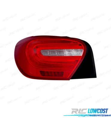FANALE SINISTRO PER MERCEDES CLASSE A W176 12-15 LED BIANCO ROSSO