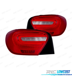 FANALI PER MERCEDES CLASSE A W176 12-15 LED BIANCO ROSSO