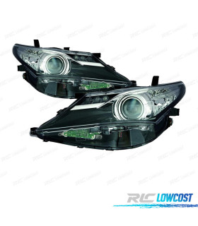 FARI PER TOYOTA AURIS 13-15 FONDO NERO LED