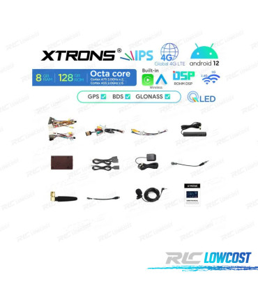 9'' QLED FULL HD OCTACORE DDR4 8GB RAM 128GB ROM SSD GPS ANDROID CARPLAY DSP USB