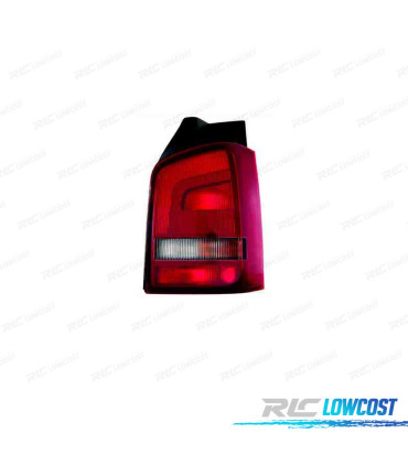 FANALE DX VOLKSWAGEN VW TRANSPORTER T5 1P 10-15 FUMÈ ROSSO