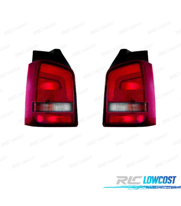 FANALI PER VOLKSWAGEN VW TRANSPORTER T5 1P 10- FUMÈ ROSSO