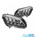 FARI PER MERCEDES CLASSE C W205 18-21 LUCE DIURNA A LED FONDO NERO