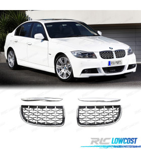 GRIGLIE BMW E90 E91 05-08 CROMATE DIAMANTE