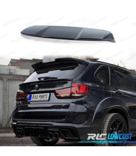 SPOILER ALETTONE TETTO PER BMW X5 F15 12-18 LOOK M PERFORMANCE NERO LUCIDO
