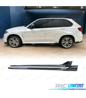 PROFILI LATERALI BMW X5 F15 12-18 LOOK M PERFORMANCE NERO LUCIDO