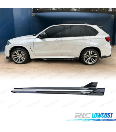 PROFILI LATERALI BMW X5 F15 12-18 LOOK M PERFORMANCE NERO LUCIDO