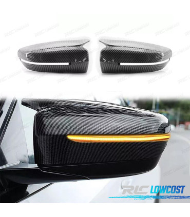 GUSCI SPECCHIETTI PER BMW G30 G31 G11 G12 15- LOOK M CARBONIO