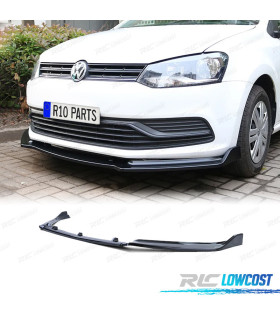 SPOILER LIP VOLKSWAGEN VW POLO 6C 14-17 NERO LUCIDO