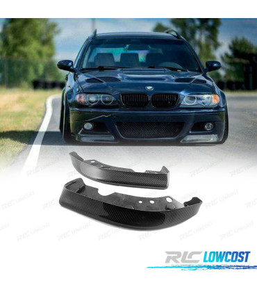 SPLITTER ANTERIORE PER BMW M3 E46 IN CARBONIO