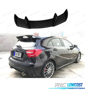 ALERON SPOILER MERCEDES CLASSE A W176 12-18 LOOK AMG A45 NERO LUCIDO