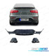 DIFFUSORE PER MERCEDES CLASSE GLC C253 COUPE 16-19 LOOK GLC63 CODELLI DI SCARICO NERI