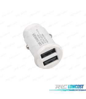 CARICATORE USB PRESA ACCENDISIGARI BIANCO