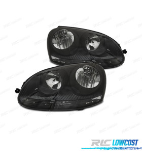 FARI PER VOLKSWAGEN VW GOLF V 03-08 FONDO NERO