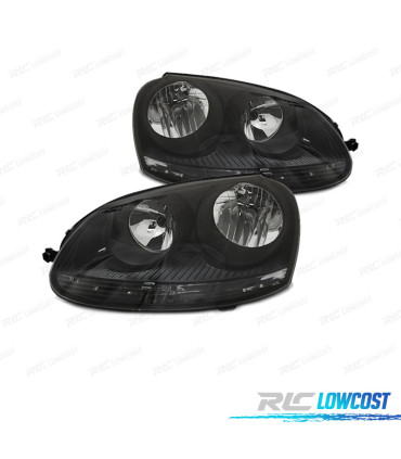 FARI PER VOLKSWAGEN VW GOLF V 03-08 FONDO NERO