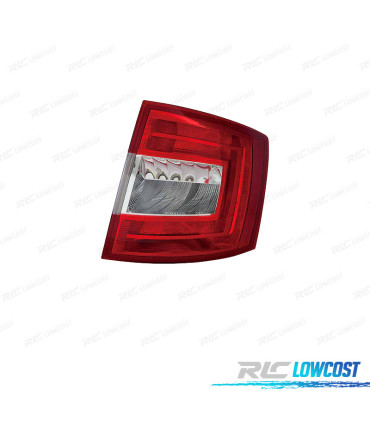 FANALE DESTRO PER SKODA OCTAVIA SW 13-16 BIANCO ROSSO