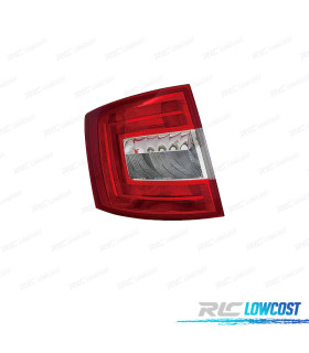 FANALE SINISTRO PER SKODA OCTAVIA SW 13-16 BIANCO ROSSO