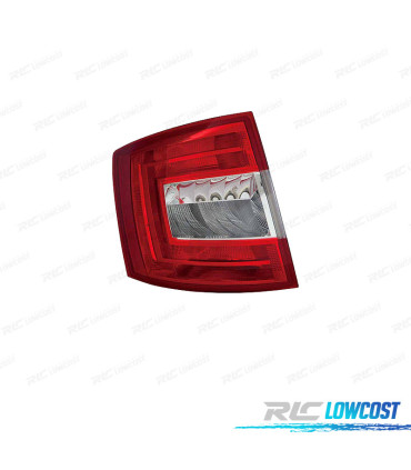 FANALE SINISTRO PER SKODA OCTAVIA SW 13-16 BIANCO ROSSO