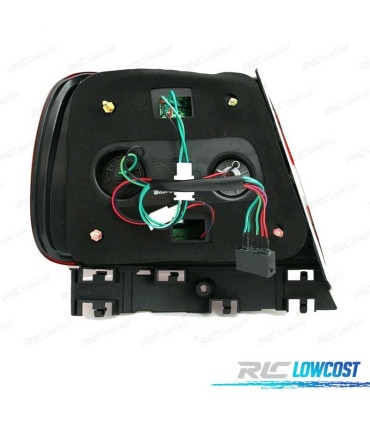 FANALI PER AUDI A4 B5 94-00 LED ROSSO CROMATO