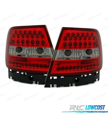 FANALI PER AUDI A4 B5 94-00 LED ROSSO CROMATO