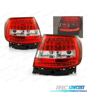 FANALI PER AUDI A4 B5 94-00 LED ROSSO CROMATO