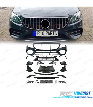 PARAURTI ANTERIORE PER MERCEDES W213 C238 16-18 LOOK E63 AMG PDC