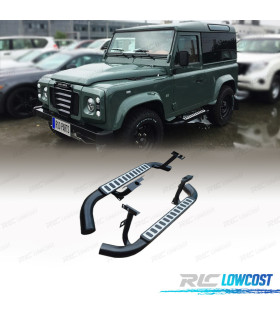 PIASTRETTI PEDANE LAND ROVER DEFENDER 90 ARGENTO 83-16