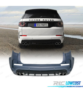 PARAURTI POSTERIORE PER LAND ROVER DISCOVERY SPORT 16- LOOK DINAMICO TERMINALI DI SCARICO