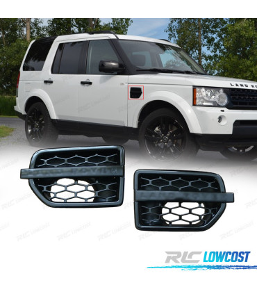 PRESE D'ARIA LATERALI LAND ROVER DISCOVERY IV 09-16 NERO LUCIDO