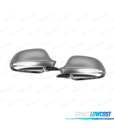 GUSCI SPECCHIETTI PER AUDI A6 C6 / 4F 09-10 ALLUMINIO CROMATO
