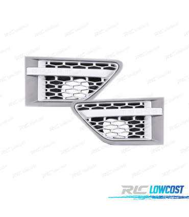 PRESE D'ARIA LATERALI PER RANGE ROVER SPORT 10-13 GRIGIO ARGENTO
