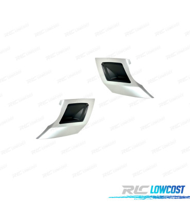 MODANATURE DI SCARICO PARAURTI POSTERIORE LAND ROVER DISCOVERY V 17- LOOK DINAMICO HSE ARGENTO OPACO NERO